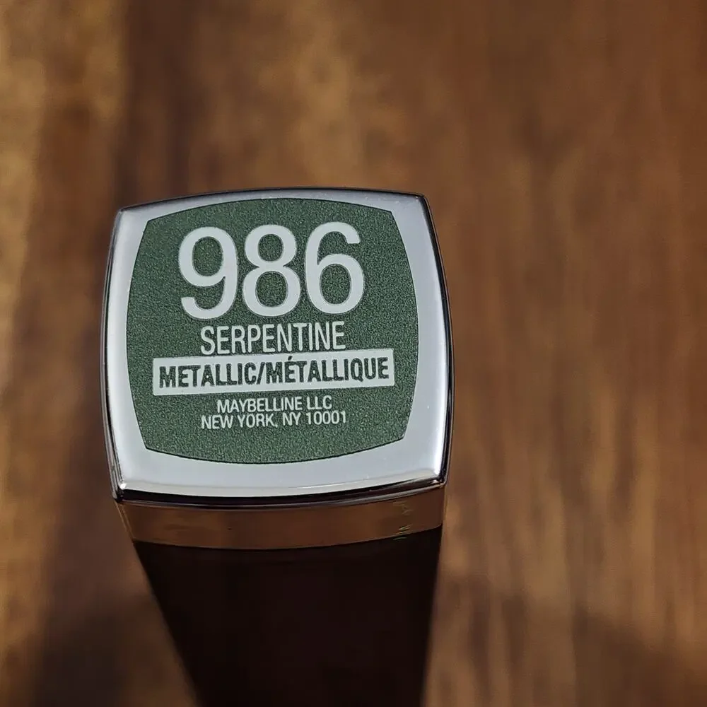 986 Serpentine Metallic Lipstick .15oz 4.2g Maybelline 20RD00 NEW Without Box